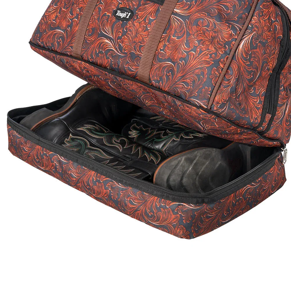 Tough 1 Tooled Leather Duffle Bag - Image 2