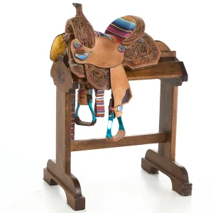Tough 1 Used 10in Serape Seat Youth Barrel Saddle