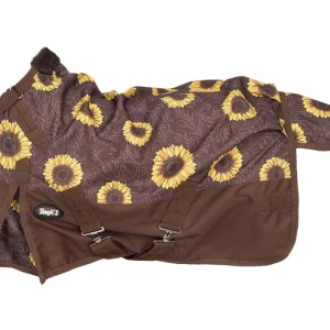 Tough1® Mini 1200D Sunflower Turnout Sheet with Snuggit™ Neck