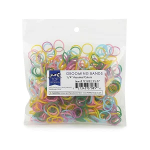 TP Grooming Bands 1/4in Assorted Color, 500ct