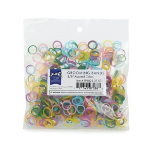 TP Grooming Bands 3/8in Assorted Color, 500ct