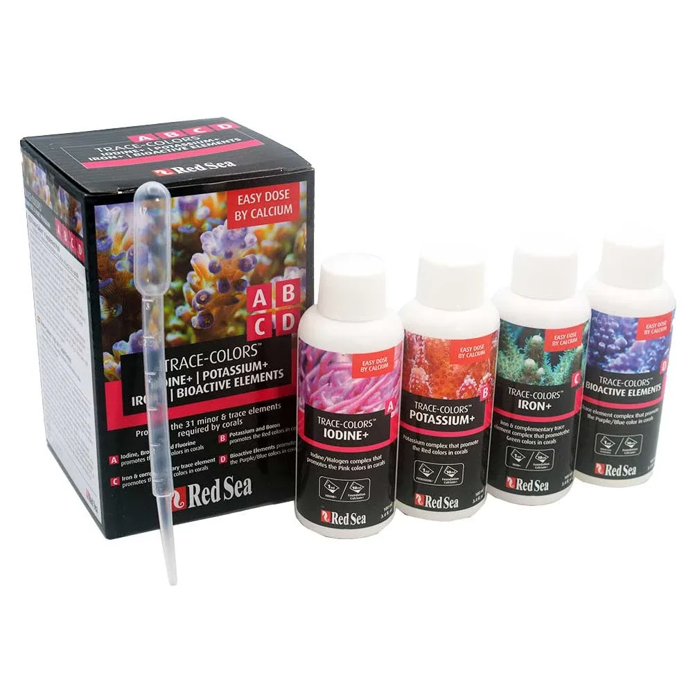 Trace Colors ABCD 4-Pack Supplements (4 @ 100ml) - Red Sea