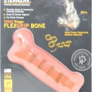 Treat Ringer Flexgrip Bone LG