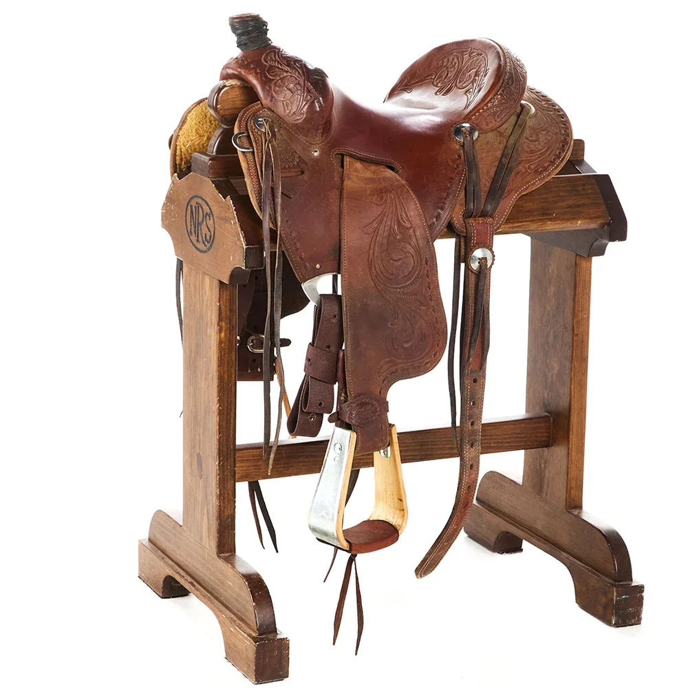 Trent Ward Used 14in Oak Leaf Tooled Ranch Roper