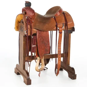 Trent Ward Used 15.5in 1/8 Breed Floral Ranch Roper