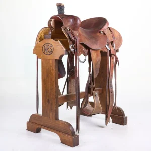 Trent Ward Used 15.5in Roughout Ranch Roper with Latigo Strings