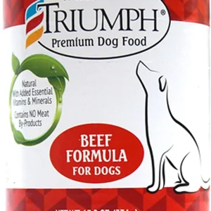 Triumph Beef Puppy and Dog Canned Food - 13.2 oz - Case of 12