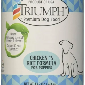 Triumph Chicken-Rice Puppy and Dog Canned Food - 13.2 oz - Case of 12