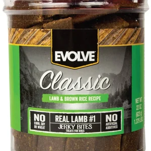 Triumph Evolve Nature's Menu Lamb & Rice Jerky Soft and Chewy Dog Treats - 22 oz - Case of 6