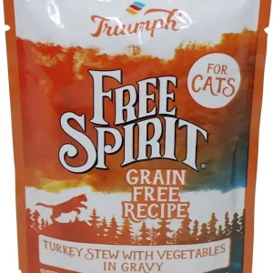 Triumph Free Spirit Grain-Free Turkey & Vegetable Wet Cat Food - 3 oz - Case of 24