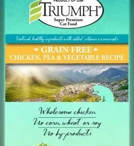Triumph Grain Free Chicken, Pea & Vegetable (6 per bale) Dry Cat Food - 3 lb Bag