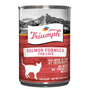 Triumph Natural Salmon Canned Cat Food - 13 oz - Case of 12