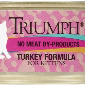 Triumph Natural Turkey Kitten Canned Cat Food - 5.5 oz - Case of 24