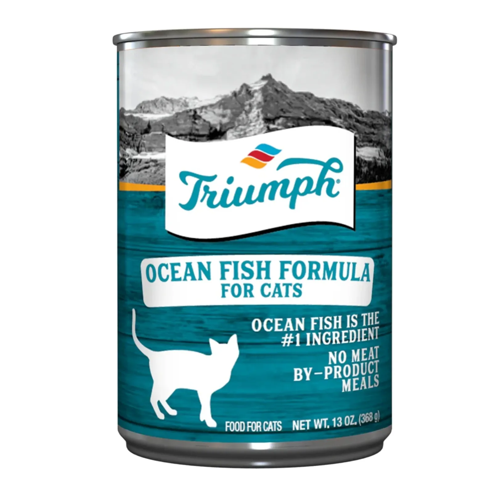 Triumph Ocean Fish Canned Wet Cat Food, 13 oz each, Case of 12