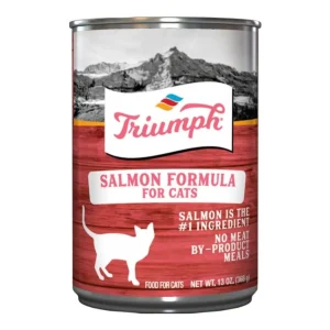 Triumph Salmon Canned Wet Cat Food, 13 oz each, Case of 12