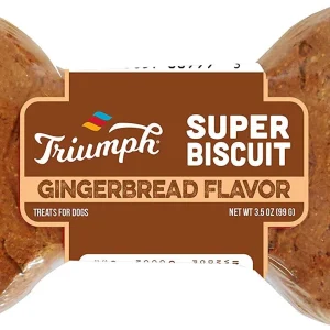 Triumph Super Single Gingerbread Dog Biscuits - 2/15 Pack - 30 Count