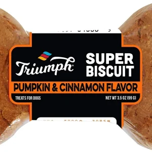Triumph Super Single Pumpkin & Cinnamon Dog Biscuits - 2/15 Pack - 30 Count