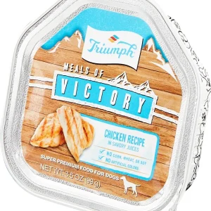 Triumph Victory Wet Cup Chicken Wet Cat Food - 3.5 oz - Case of 15
