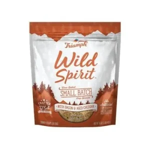 Triumph Wild Spirit Wheat-Free Bacon & Aged Cheddar Dog Biscuits - 16 oz - Case of 6