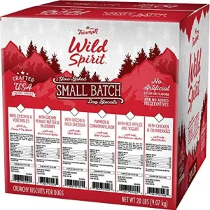 Triumph Wild Spirit Wheat-Free Chicken & Vegetables for Puppy and Toy Breeds Bulk Dog Biscuits - 20 lb Bag