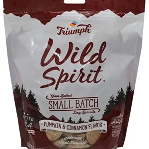 Triumph Wild Spirit Wheat-Free Pumpkin & Cinnamon Dog Biscuits - 16 oz - Case of 6