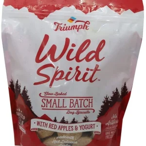 Triumph Wild Spirit Wheat-Free Red Apples & Yogurt Dog Biscuits - 16 oz - Case of 6