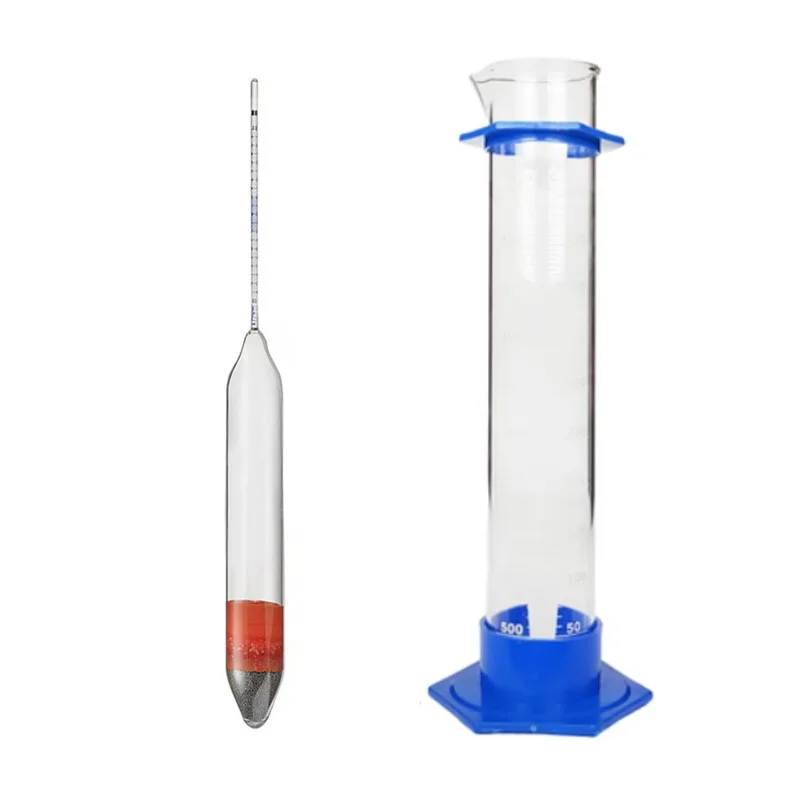 Tropic Marin Hydrometer w/ Glass Graduated Cylinder With Hex Base, 500 ml.