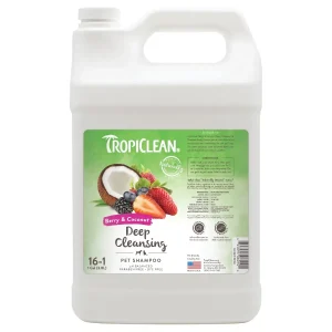 TropiClean Berry & Coco Deep Clean Dog Grooming Shampoo Gallon