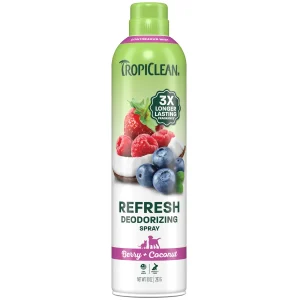 TropiClean Berry Coconut Deodorizing Spray 10oz