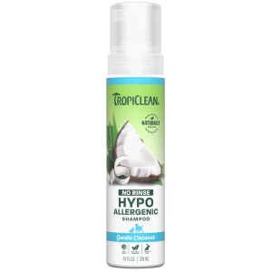 TropiClean Dog Grooming Waterless Shampoo 8oz Hypoallergenic