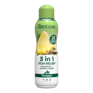 Tropiclean Dog Pineapple 3-in-1 Itch Relief Pet Shampoo & Conditioner 20 oz