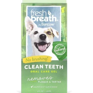 TropiClean Fresh Breath Oral Care Gel for Dogs 4 oz