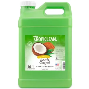 TropiClean Gentle Coconut Hypoallergenic Puppy Grooming Shampoo 2.5 Gallon
