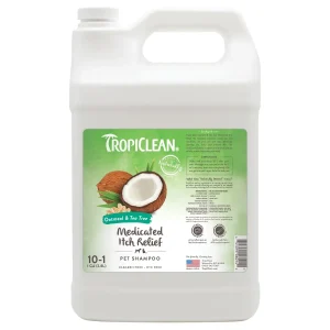 TropiClean Oatmeal & Tea Tree Medicated Dog Grooming Shampoo Gallon