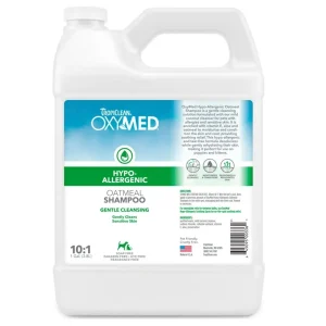TropiClean OxyMed Hypoallergenic Oatmeal Dog Grooming Shampoo Gallon