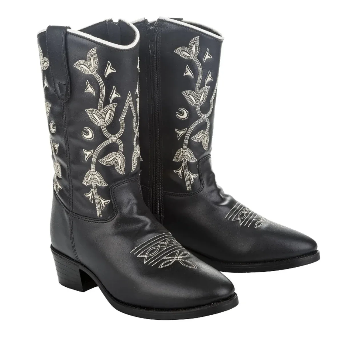 TuffRider Children's Black Floral Western Boot - Image 2