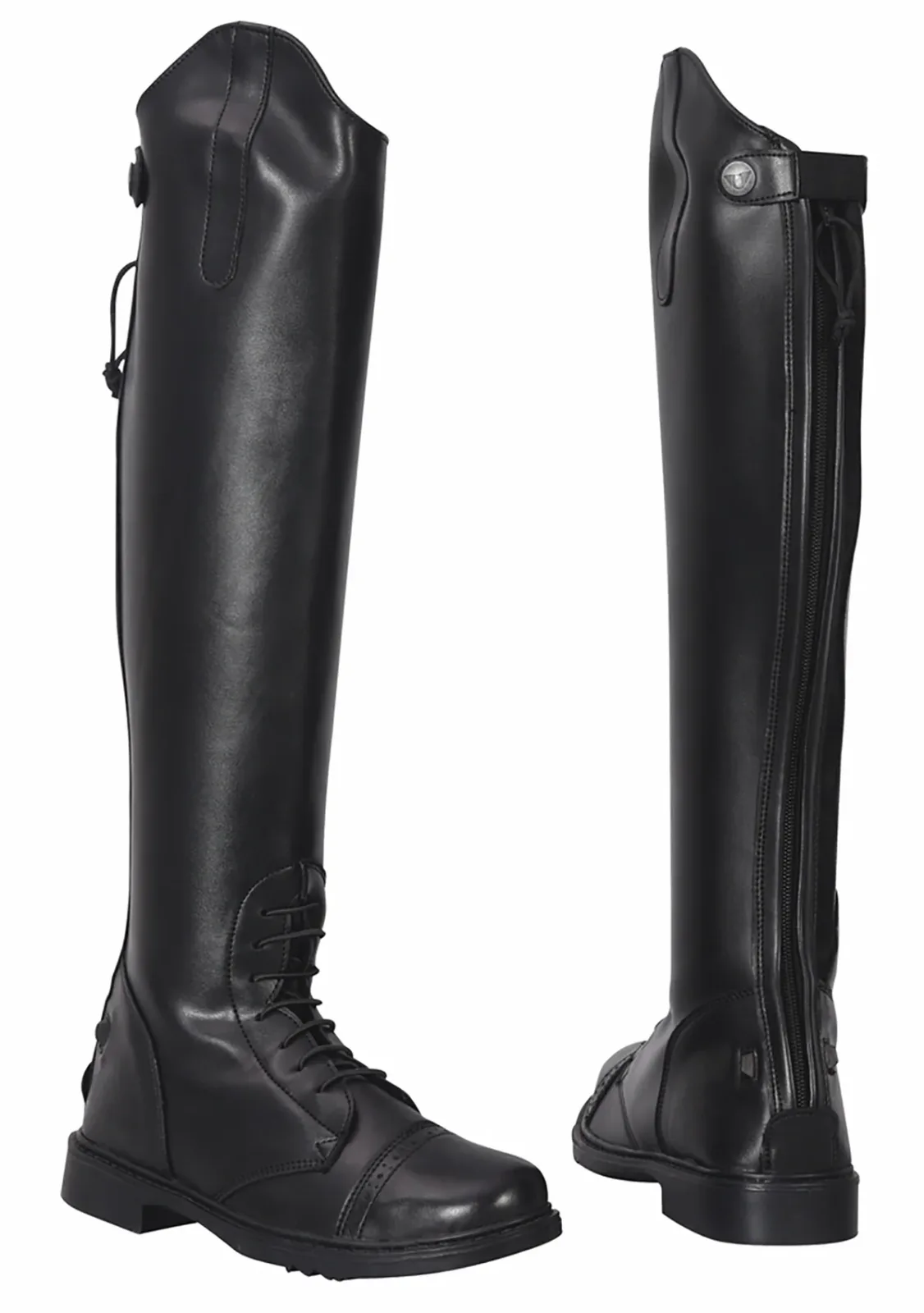 TuffRider® Ladies' Starter Back-Zip Field Boots in Synthetic Leather - Image 2