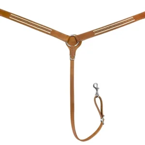 TuffRider Western Straight Breast Collar, Natural, Brown, Horse