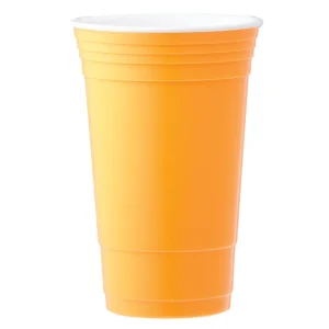 Tumbler Cups with Caps Orange