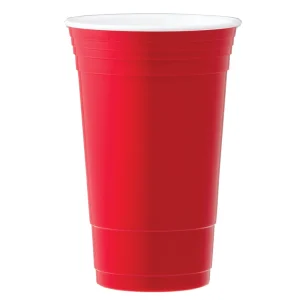Tumbler Cups with Caps Red