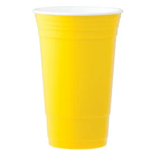 Tumbler Cups with Caps Yellow
