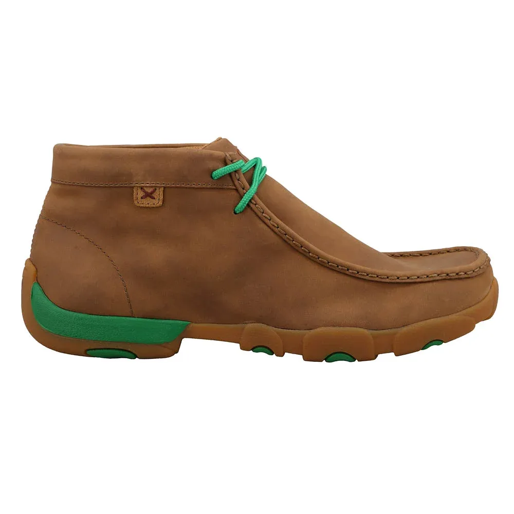 Twisted X Men's Burnt Sand Kelly Green Driving Moc Casual - Image 2