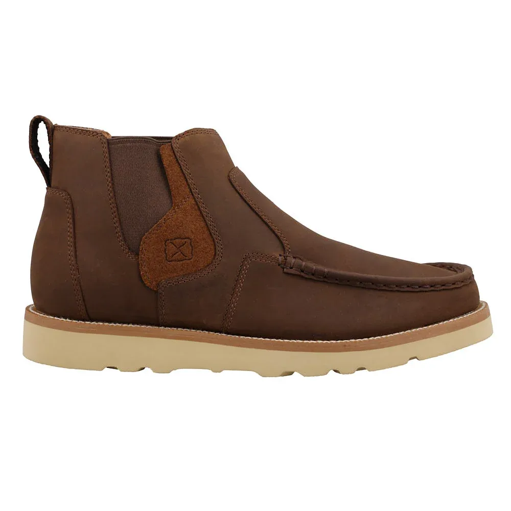 Twisted X Men's Chelsea Rustic Brown 4in Wedge Sole - Image 2