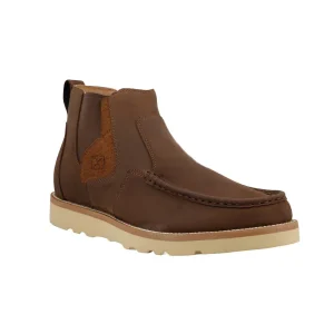 Twisted X Men's Chelsea Rustic Brown 4in Wedge Sole