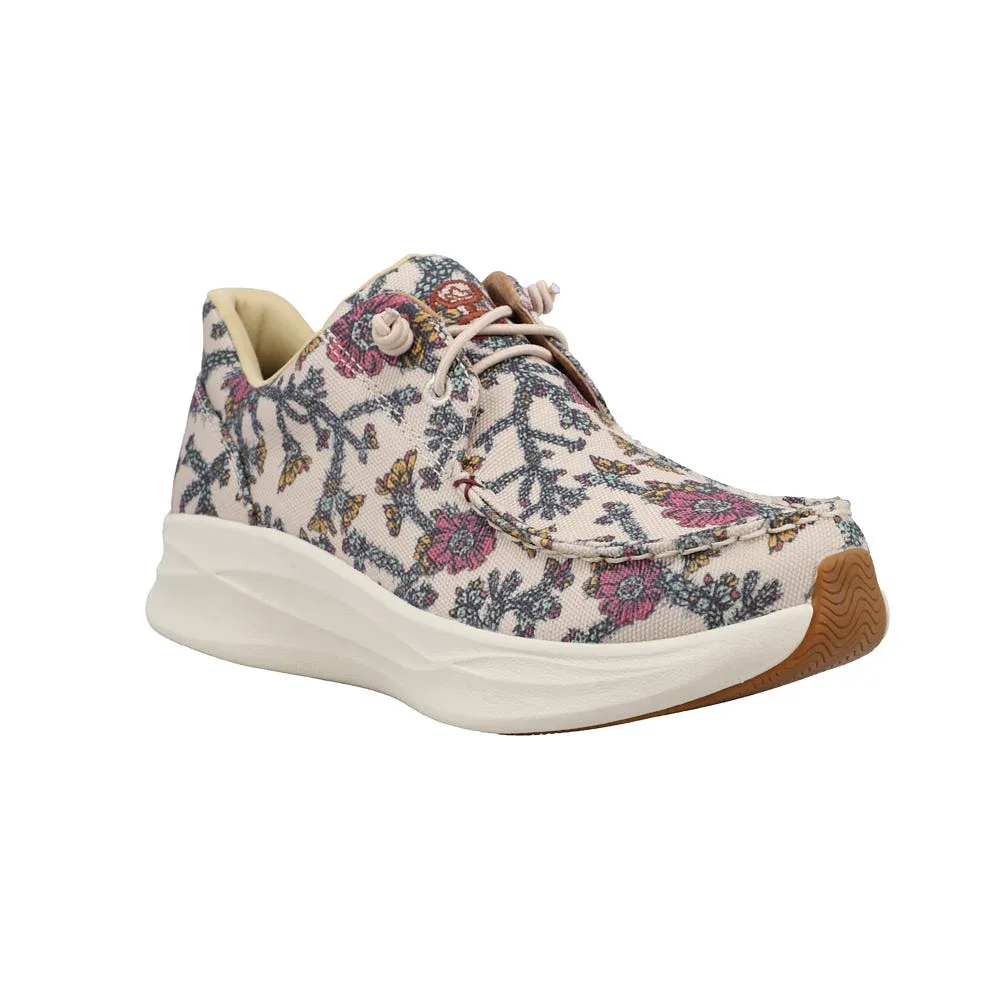 Twisted X Women's FeatherHooey Floral Beige Casual