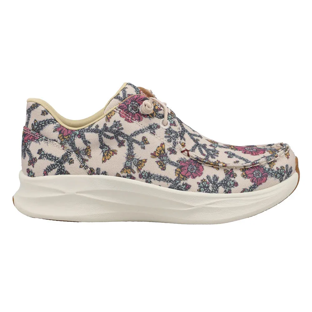 Twisted X Women's FeatherHooey Floral Beige Casual - Image 2