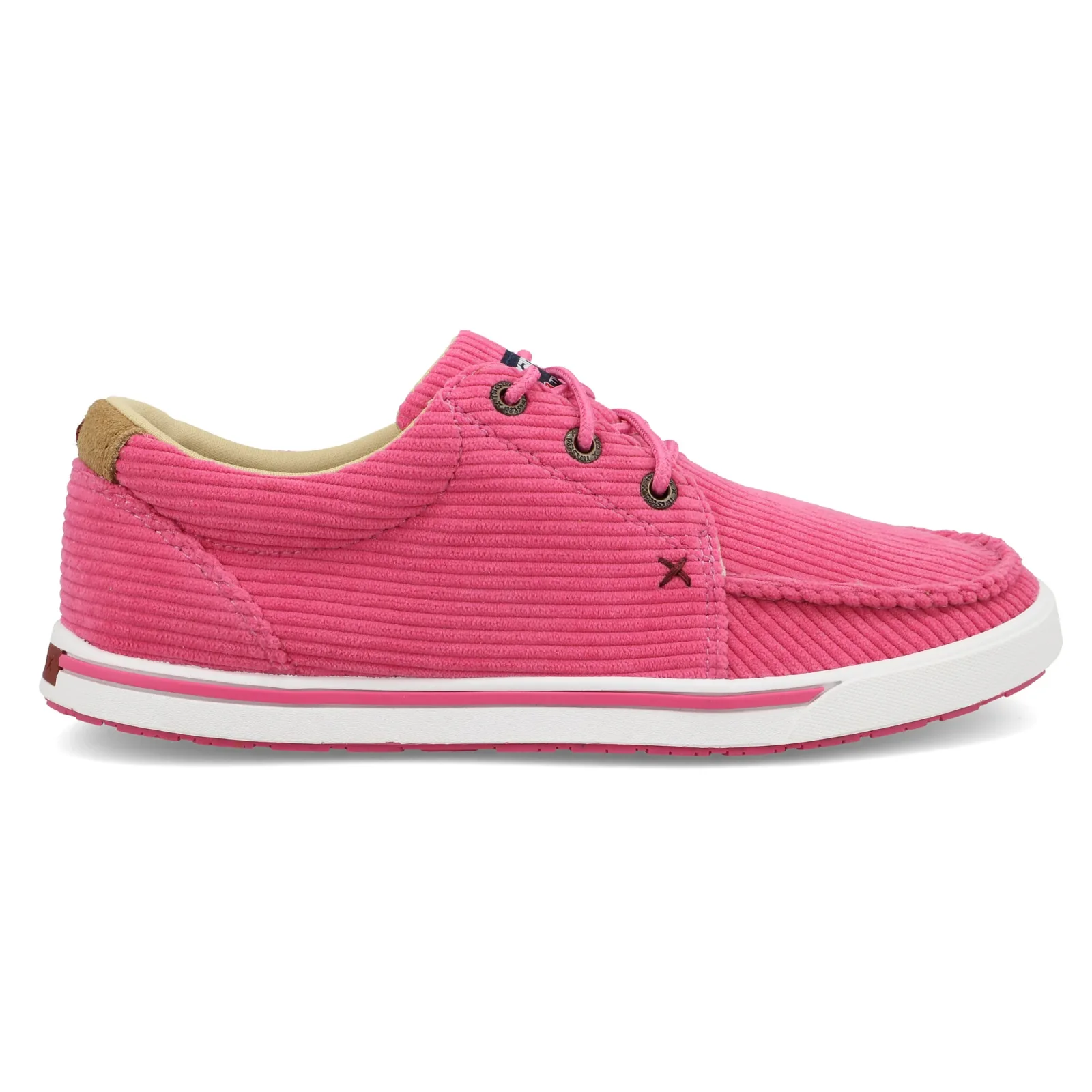 Twisted X Women`s Wrangler by X Pink Corduroy Lace Up Kick - Image 2