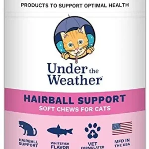 Under the Weather Hairball Support Chewy Cat Supplements - 60 Count