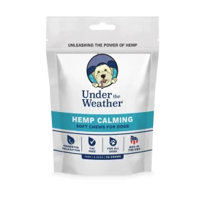 Under the Weather Hemp Chews Calming Chewy Dog Supplements - 30 Count