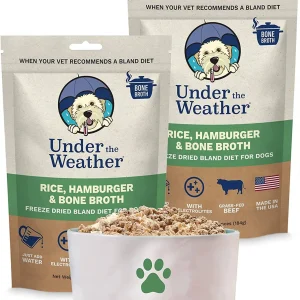 Under the Weather Rice, Hamburger & Bone Broth Freeze-Dried Dog Food - 6.5 oz